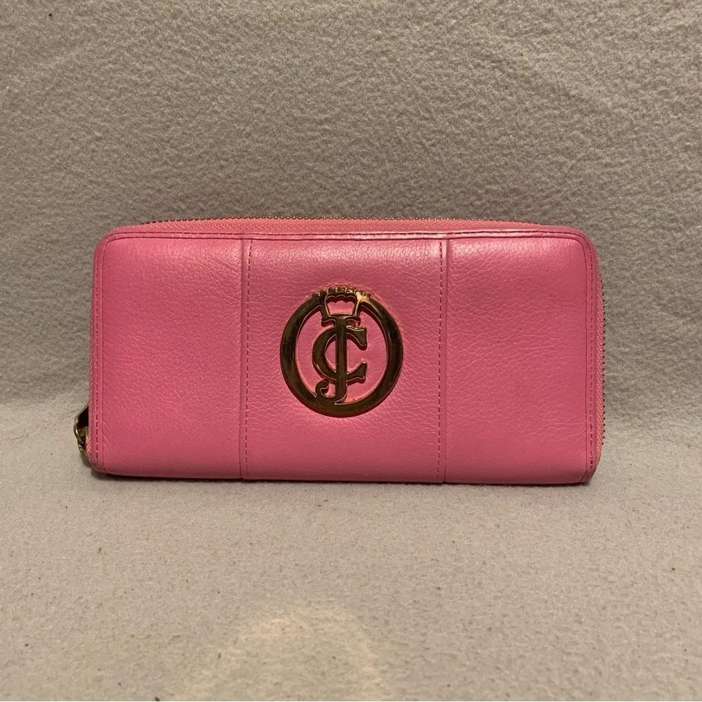 JUICY COUTURE Light Pink Material Girl Multicompartment Zip Around Wallet